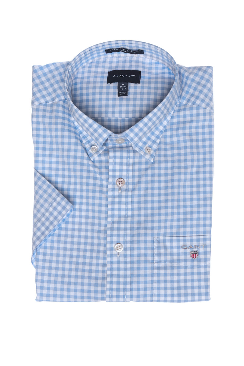 Men's Gant Regular Fit Broadcloth Shirt in Blue