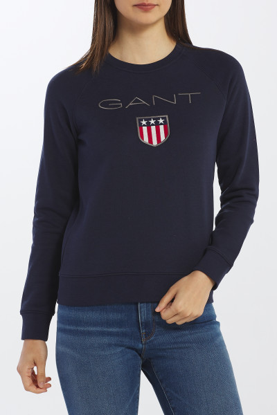 MIKINA GANT SHIELD LOGO C-NECK SWEAT - Fotografie č. 1