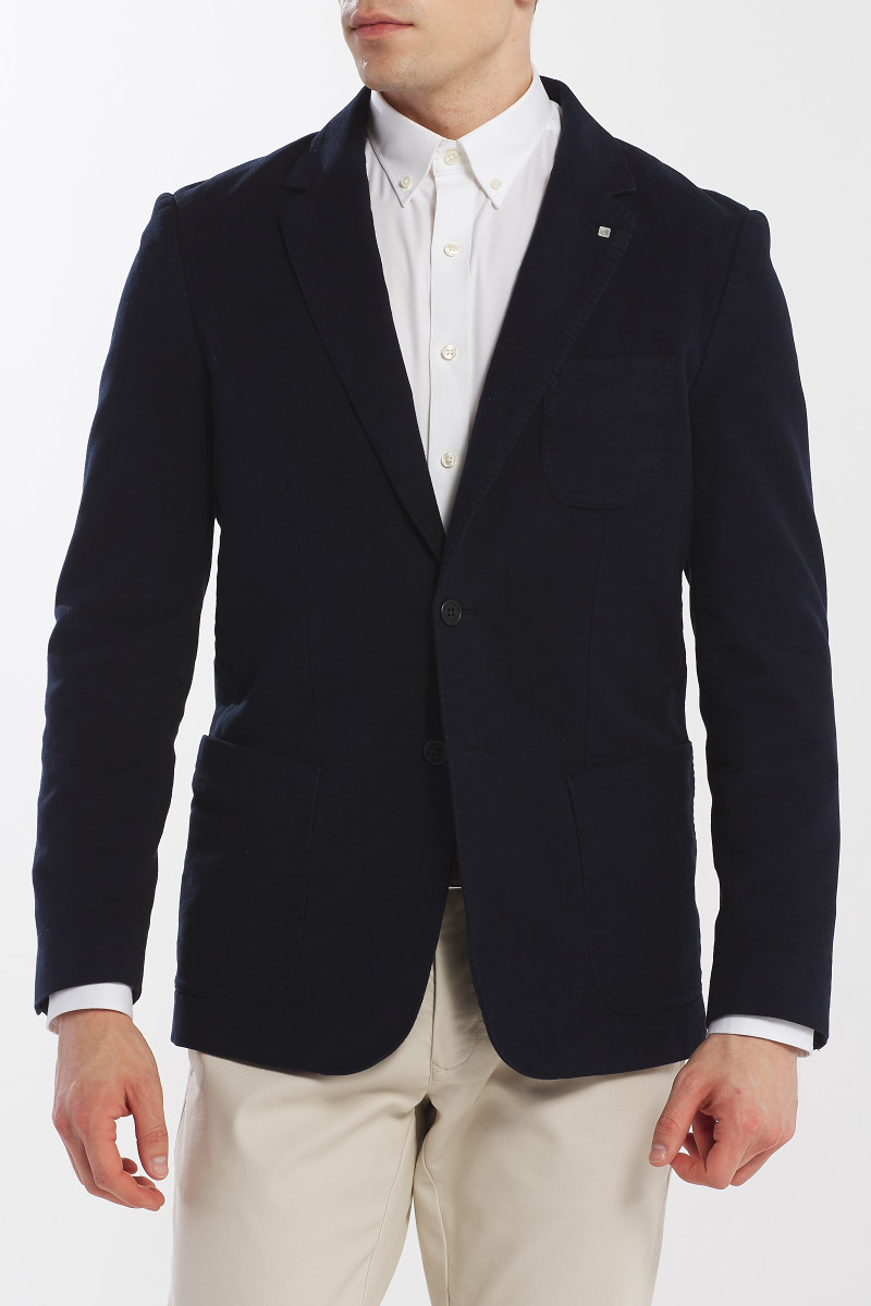 SAKO GANT D2. WINTER FADED MOLESKIN BLAZER evening blue GANT CZ