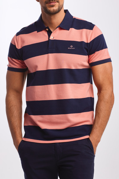 POLOKOŠILE GANT BARSTRIPE PIQUE SS RUGGER - Fotografie č. 1