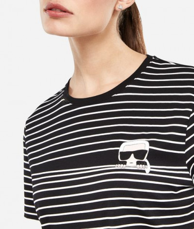 TRIČKO KARL LAGERFELD IKONIK STRIPE T-SHIRT - Fotografia č. 5