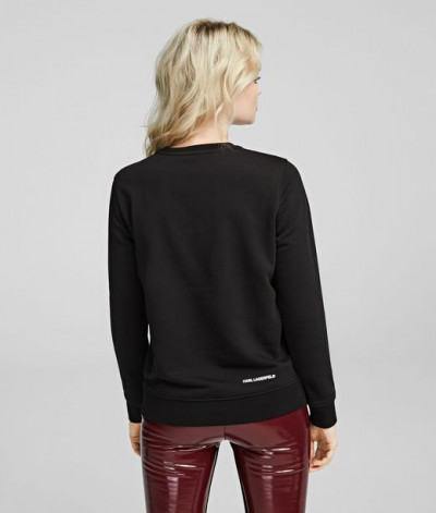 MIKINA KARL LAGERFELD IKONIK RHINESTONE KARL SWEAT - Fotografia č. 4