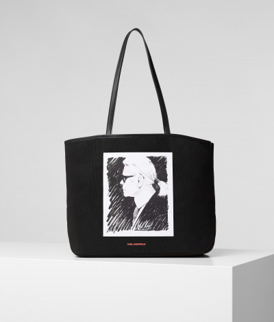 TAŠKA KARL LAGERFELD KARL LEGEND CANVAS TOTE - Fotografie č. 1