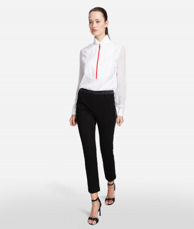 NOHAVICE KARL LAGERFELD PUNTO PANTS W/ LOGO TAPE - Fotografia č. 4