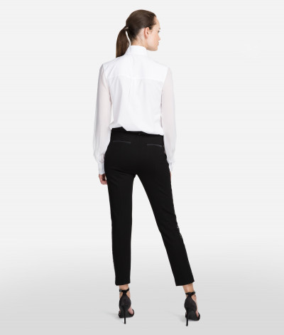 NOHAVICE KARL LAGERFELD PUNTO PANTS W/ LOGO TAPE - Fotografia č. 3