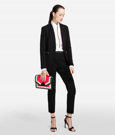 NOHAVICE KARL LAGERFELD PUNTO PANTS W/ LOGO TAPE - Fotografia č. 2