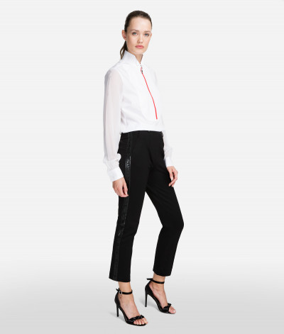 NOHAVICE KARL LAGERFELD PUNTO PANTS W/ LOGO TAPE - Fotografia č. 5