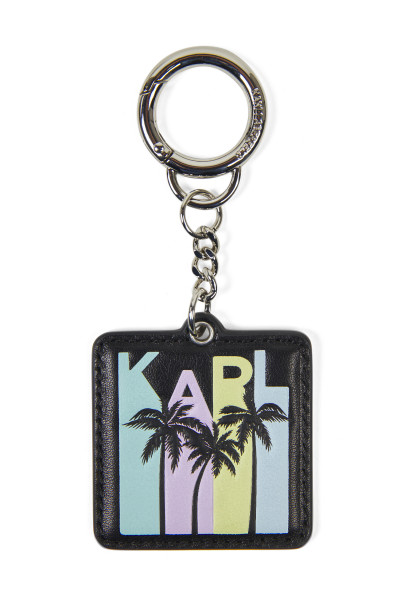 KLÍČENKA KARL LAGERFELD KARLIFORNIA LEATHER KEYCHAIN - Fotografie č. 1