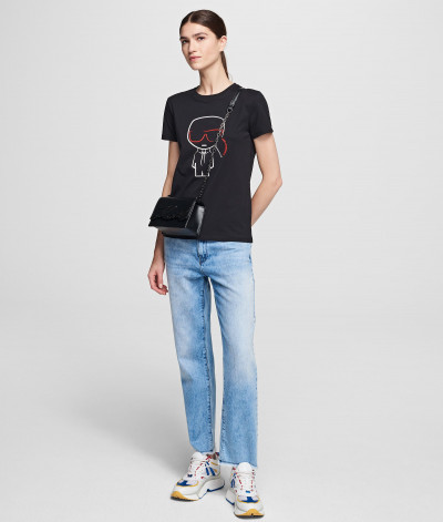 TRIČKO KARL LAGERFELD IKONIK KARL OUTLINE T-SHIRT - Fotografia č. 2