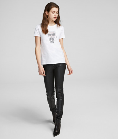 TRIČKO KARL LAGERFELD IKONIK RHINESTONE KARL T-SHIRT - Fotografia č. 2