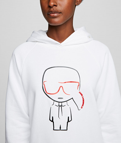 MIKINA KARL LAGERFELD IKONIK KARL OUTLINE HOODIE - Fotografia č. 4