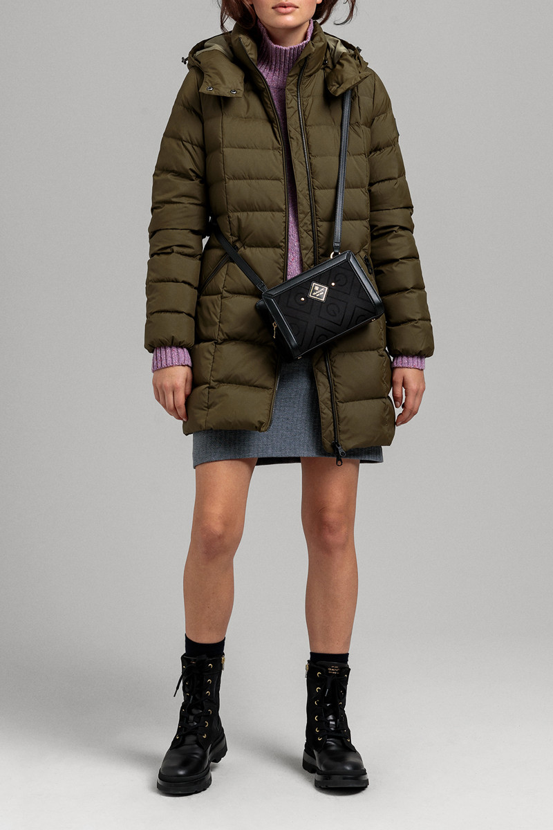 DZSEKI GANT D2. CLASSIC DOWN LONG JACKET dark cactus GANT HU