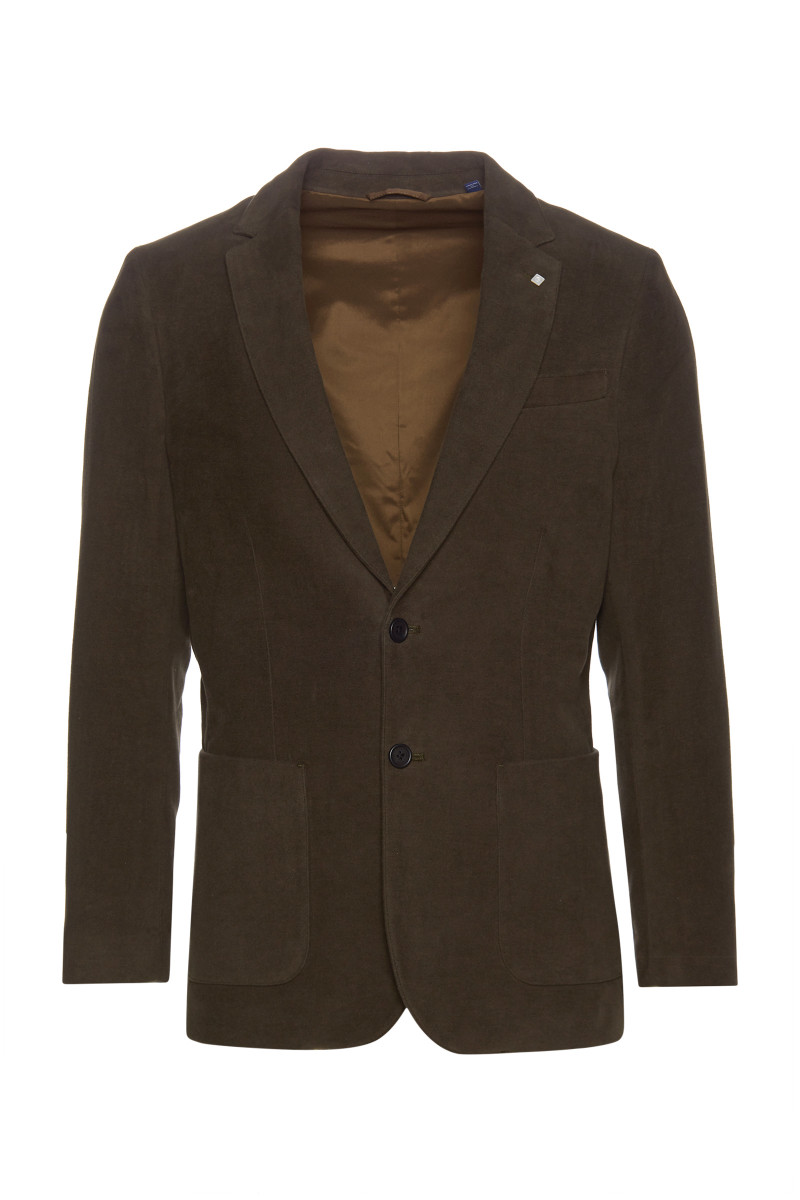 SAKO GANT D2. SLIM MOLESKIN BLAZER moss green GANT CZ