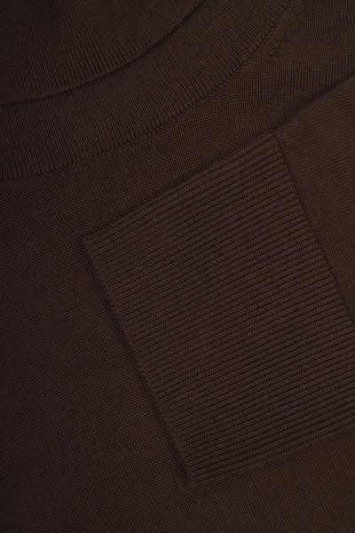 SVETER BROOKS BROTHERS SWT WL EASY CARE TNK NEW MILK CHOCOLATE - Fotografia č. 2