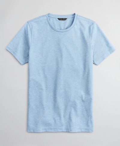 TRIČKO BROOKS BROTHERS KNT ML TAILORED KNIT T-SHIRT BLUE HEATHER - Fotografia č. 1