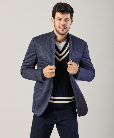 SAKO BROOKS BROTHERS SPCT SUPERSOFT PS SV HL RGNT MARL NAVY GLEN - Fotografia č. 3