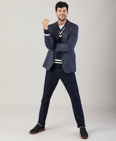 SAKO BROOKS BROTHERS SPCT SUPERSOFT PS SV HL RGNT MARL NAVY GLEN - Fotografia č. 2