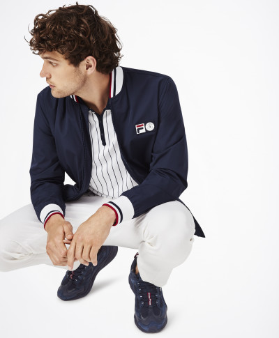 BUNDA BROOKS BROTHERS BROOKS BROTHERS X FILA STADIUM JACKET NAVY BLAZER - Fotografia č. 2