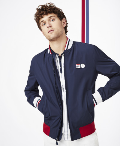 BUNDA BROOKS BROTHERS BROOKS BROTHERS X FILA STADIUM JACKET NAVY BLAZER - Fotografia č. 1