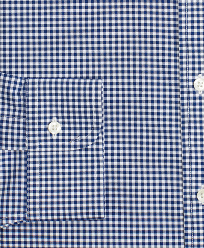 KOŠILE BROOKS BROTHERS DS OG NI SBCLTH AIN RGNT GINGNAVY - Fotografie č. 4