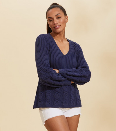 SVETR ODD MOLLY STAY GROUNDED V/NECK SWEATER - Fotografie č. 2