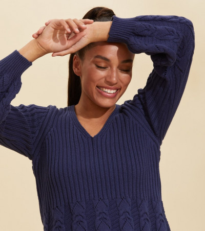 SVETR ODD MOLLY STAY GROUNDED V/NECK SWEATER - Fotografie č. 6