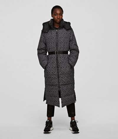 KABÁT KARL LAGERFELD REVERSIBLE PRINTED DOWN COAT - Kép 1