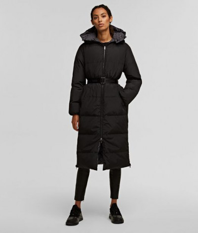 KABÁT KARL LAGERFELD REVERSIBLE PRINTED DOWN COAT - Kép 4