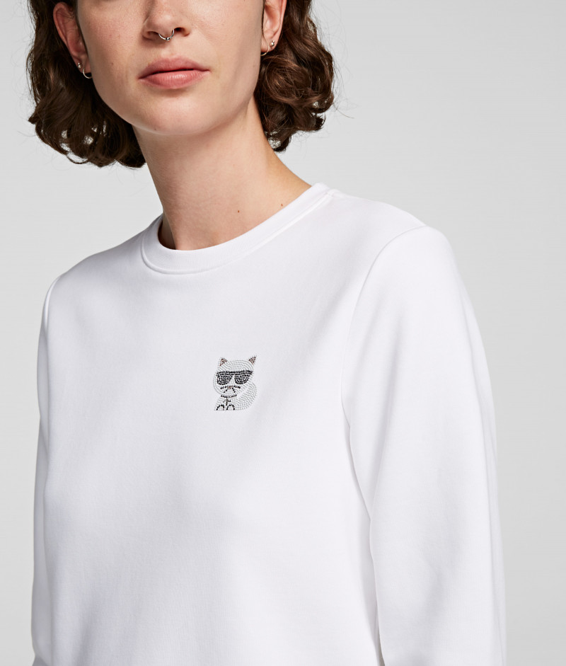 Sweatshirt Karl Lagerfeld Ikonik Karl Choupette - Blanc - Taille 3XL Homme - Coton - Neuf Sans étiquette