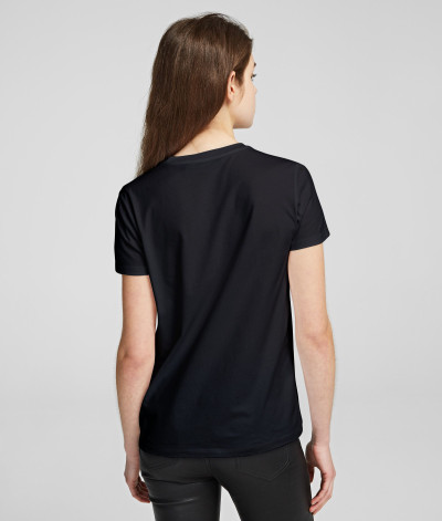 TRIČKO KARL LAGERFELD IKONIK RHINESTONE KARL T-SHIRT - Fotografia č. 4