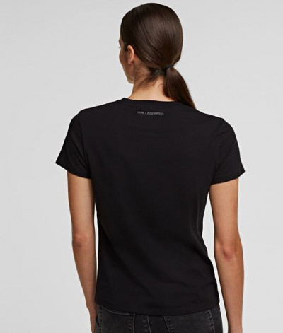 TRIČKO KARL LAGERFELD IKONIK KARL OUTLINE T-SHIRT - Fotografia č. 3