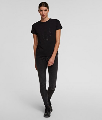 TRIČKO KARL LAGERFELD IKONIK KARL OUTLINE T-SHIRT - Fotografia č. 2