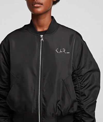 BUNDA KARL LAGERFELD IRIDESCENT BOMBER JACKET - Fotografia č. 4