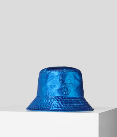 KLOBÚK KARL LAGERFELD K/IKONIK METALLIC BUCKET HAT - Fotografia č. 1