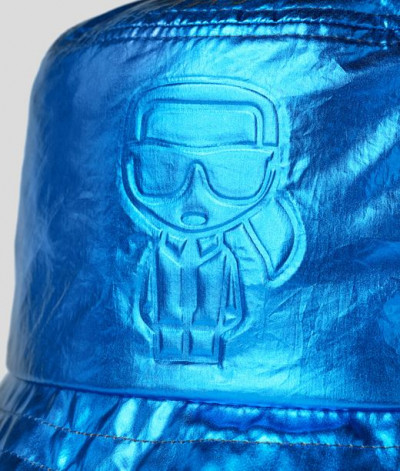 KLOBÚK KARL LAGERFELD K/IKONIK METALLIC BUCKET HAT - Fotografia č. 3