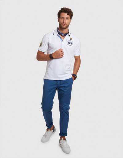 POLOKOŠEĽA LA MARTINA MAN POLO SHORT SLEEVES PIQUET - Fotografia č. 2