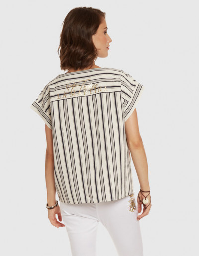 BLÚZKA LA MARTINA WOMAN BLOUSE VISCOSE TWILL - Fotografia č. 3