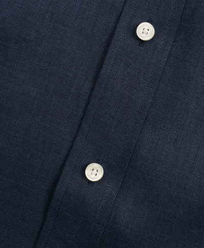 KOŠEĽA BROOKS BROTHERS SPT ML IRISH LINEN SOLID REGENT NAVY SOLID - Fotografia č. 4