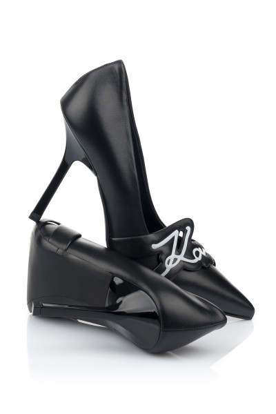 LODIČKY KARL LAGERFELD SARABANDE SIGNATURE LOGO COURT - Fotografie č. 3