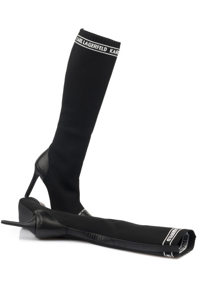 ČIŽMY KARL LAGERFELD PANDORA HI LEG KNIT BOOT - Fotografia č. 1