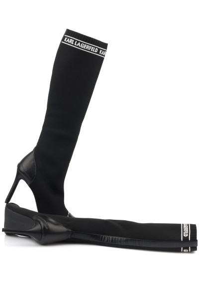 ČIŽMY KARL LAGERFELD PANDORA HI LEG KNIT BOOT - Fotografia č. 3