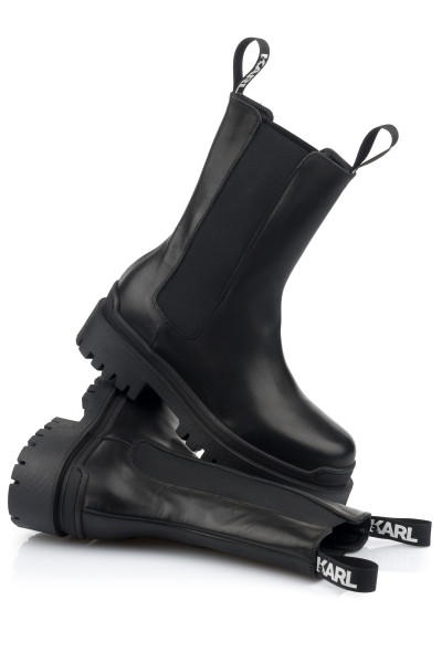 KOTNÍKOVÁ OBUV KARL LAGERFELD BIKER II LONG GORE BOOT - Fotografie č. 1