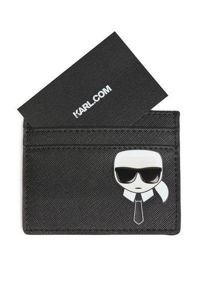 POUZDRO NA PLATEBNÍ KARTY KARL LAGERFELD K/IKONIK CLASSIC CARD HOLDER - Fotografie č. 1