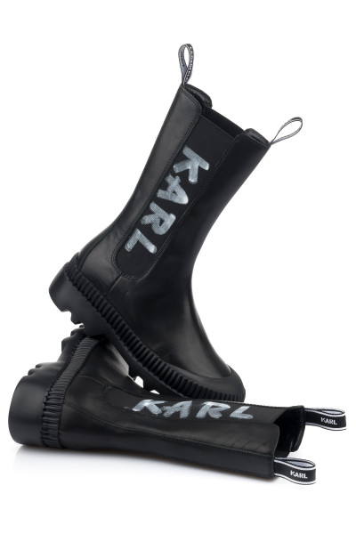 KOTNÍKOVÁ OBUV KARL LAGERFELD TREKKA II BRUSH LOGO GORE MIDI BOOT - Fotografie č. 1