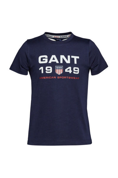 TRIČKO GANT D1. RETRO SHIELD SS T-SHIRT - Fotografia č. 1