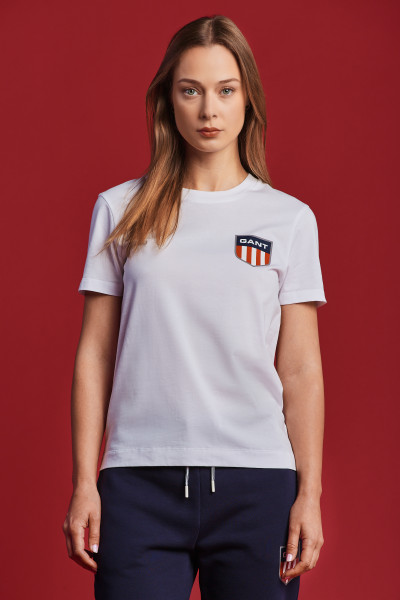 TRIČKO GANT D1. RETRO SHIELD SS T-SHIRT - Fotografia č. 1