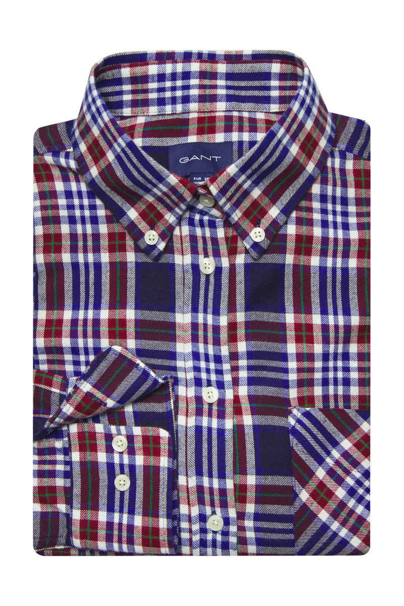 KOŠEĽA GANT D1. RELAXED CHECK FLANNEL SHIRT classic blue GANT SK