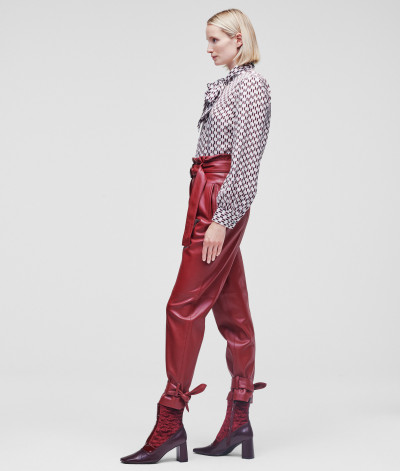 ING KARL LAGERFELD KL MONOGRAM SILK SHIRT W/BOW - Kép 5