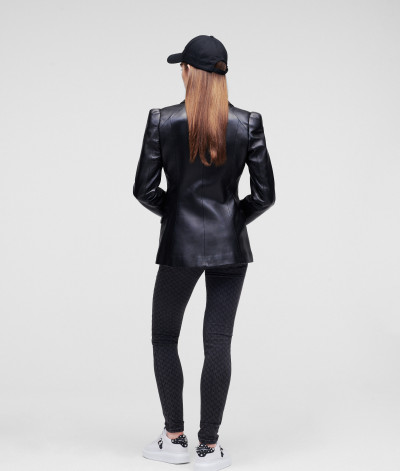 SAKO KARL LAGERFELD FASHION LEATHER BLAZER - Fotografie č. 3