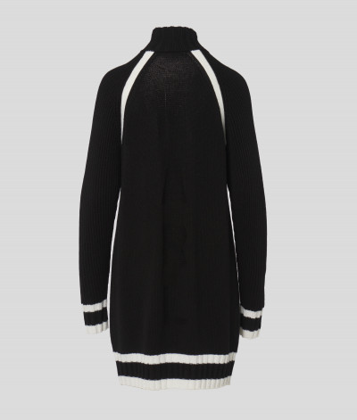 SVETR KARL LAGERFELD LONG LOGO SWEATER W/ ZIP - Fotografie č. 7